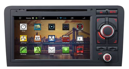 2 din Android 4.2 car pc for Audi A3, built in car DVD+GPS+Wifi+Bluetooth+Dual core 1.4G CPU+DDR3 1G