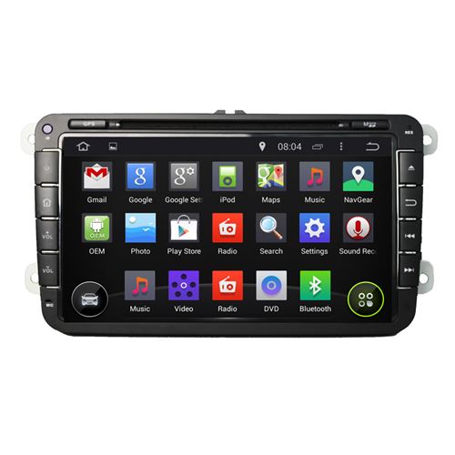 Android 5.1.1 Touch Screen 8 inches Car GPS Navigation for VW
