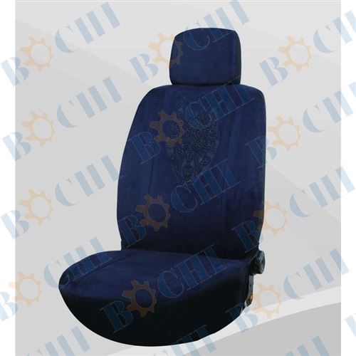 Dark blue and velvet fabric whole sets car seat cover for universal car