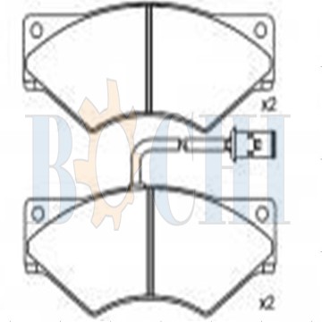 Brake pad for ford 29001