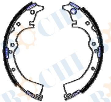 HOT SALE BRAKE SHOE 254*50