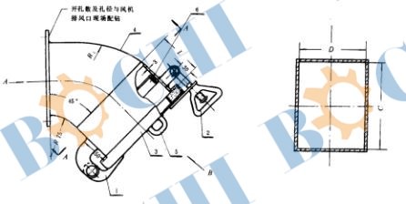 Type B exhaust outlet Watertight Cover
