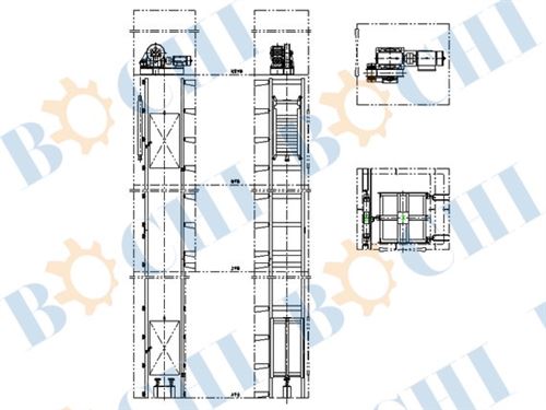 1.5KN~5KN Electric Marine Kitchen Elevator