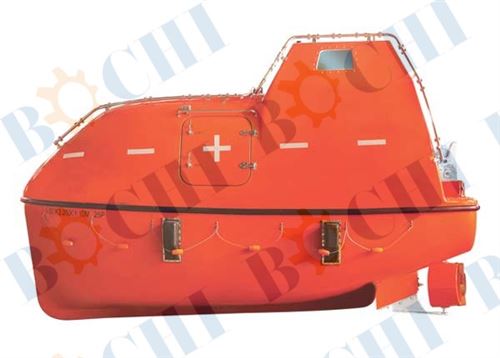 Totally enclosed FRP lifeboat and rescue boat