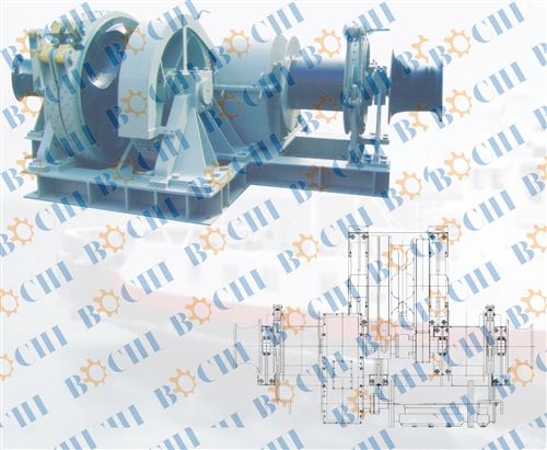 Double Shaft Type Electric Combination Windlass / Mooring Winch
