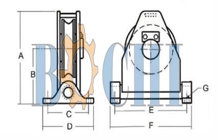 Single Swivel Directional Fairlead