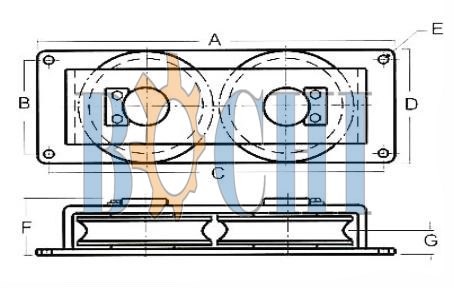 Double Horizontal Lead Sheave