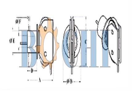 Flange Mounted Double Sheave Fairleads