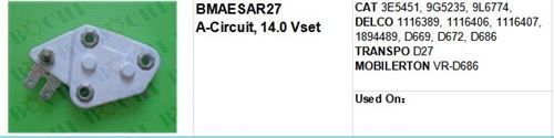 CAT 3E5451, 9G5235, 9L6774, DELCO 1116389, 1116406, 1116407, 18944