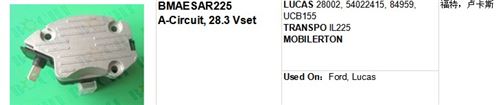 LUCAS 28002, 54022415, 84959, UCB155
