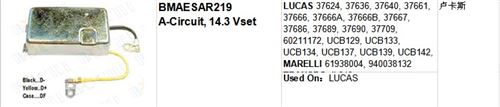 LUCAS 37624, 37636, 37640, 37661, 37666, 37666A, 37666B, 37667, 37686, 37689, 37690, 37709, 60211172