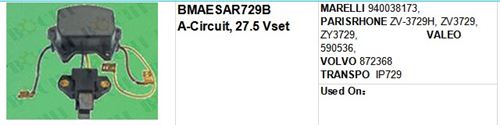 MARELLI 940038173, PARISRHONE ZV-3729H, ZV3729, ZY3729,