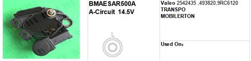Valeo 2542435 ,493820,9RC6120 BMAESAR500A A-Circuit 14.5V