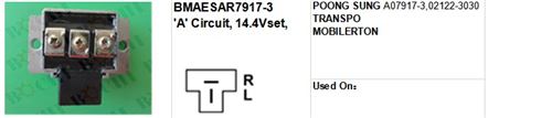 POONG SUNG A07917-3,02122-3030 TRANSPO