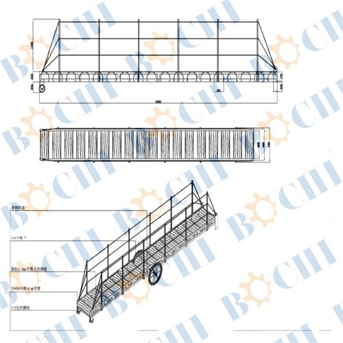 Aluminum alloy boarding ladder