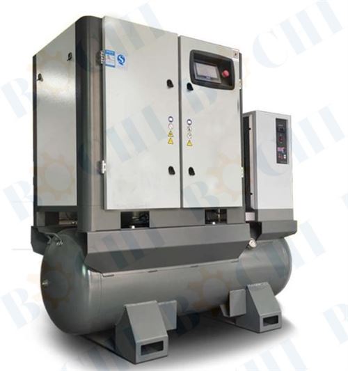 Integrated screw air compressor
